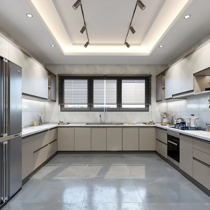 Modern Kitchen Hoboken project, completed in 2023, featuring custom millwork with sleek cabinetry, architectural details, and contemporary design elements, located in Hoboken, NJ.